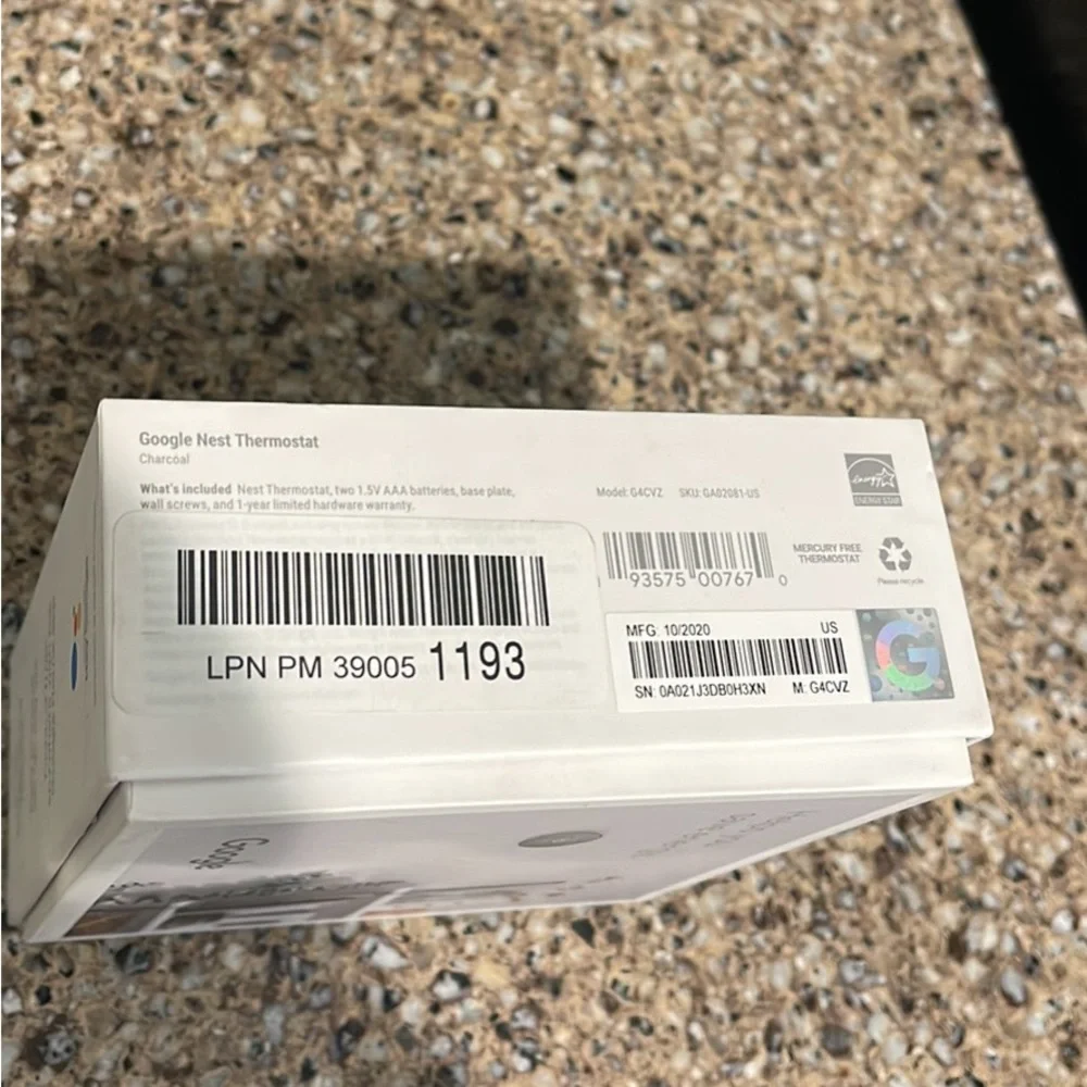 Google heart home thermostat